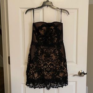Black lace dress